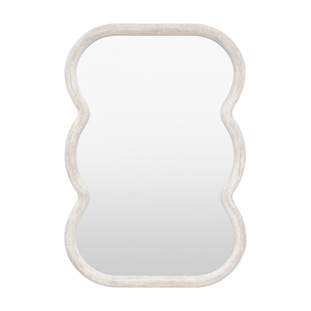 Como Wavy Curved Mirror – White