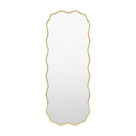 Sloane Wavy Full-Length Mirror – Gold