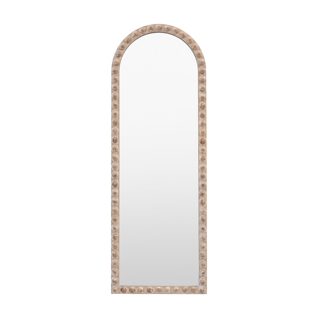 Millbrook Beaded Arch Leaner Mirror – Natural