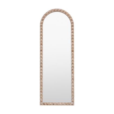 Millbrook Beaded Arch Leaner Mirror – Natural