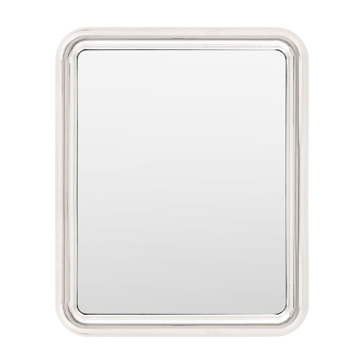 Specchio Rounded Rectangular Wall Mirror – Chrome