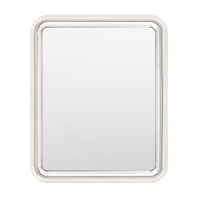 Specchio Rounded Rectangular Wall Mirror – Chrome