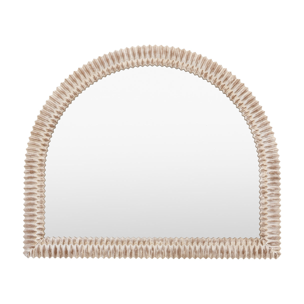 Pimlico Arch Overmantle Mirror – Whitewash