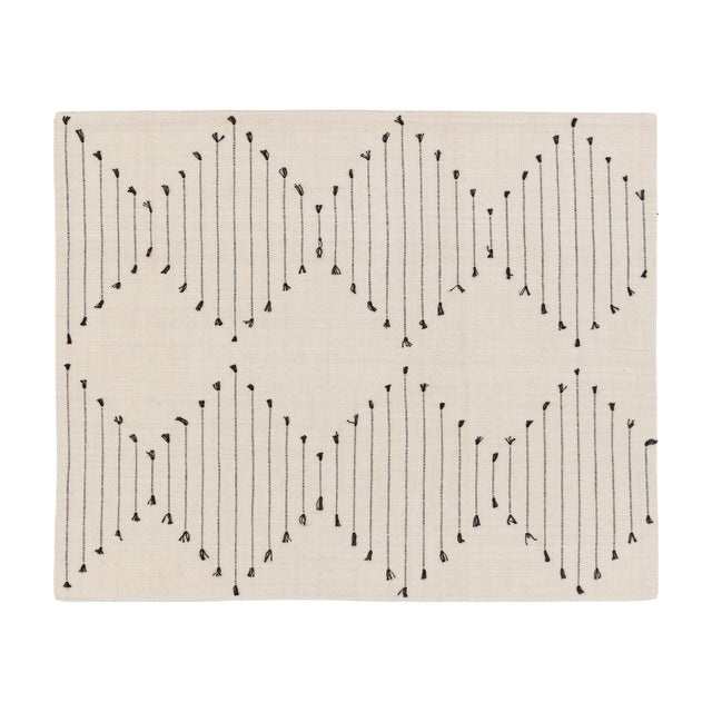 Diamond Weave Cotton Placemat Set of 4 – Cream