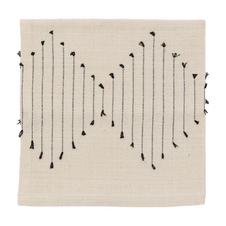 Diamond Weave Cotton Napkins Set of 4 – Cream