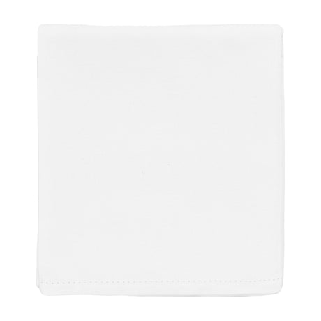 Classic Cotton Tablecloth with Hemstitch Border – White