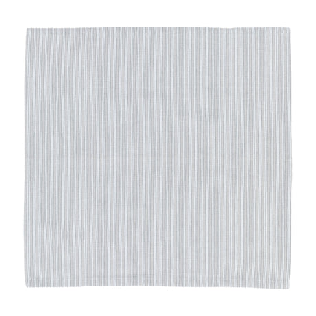 Woven Striped Cotton Napkins Set of 4 – Grey
