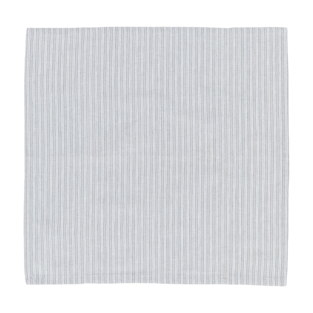 Woven Striped Cotton Napkins Set of 4 – Grey