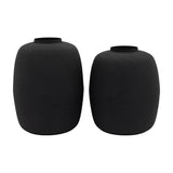 Zia Vase Set of 2 – Black
