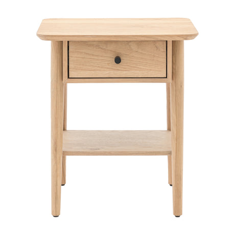 Hatfield 1 Drawer Bedside Table – Natural Oak