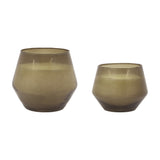 Glass Filled Candle Set of 2
