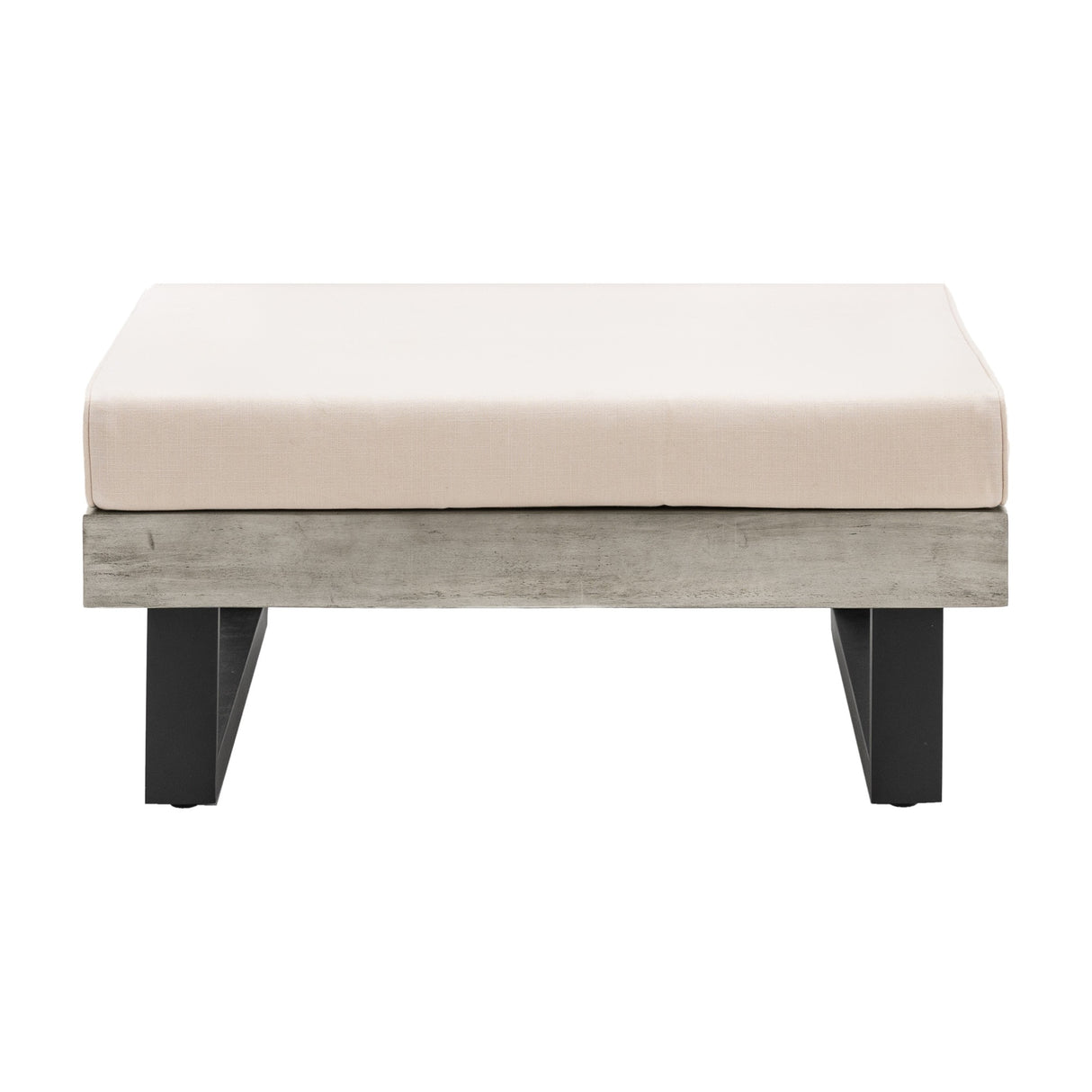 Taranto Garden Stool with Cushion – Grey