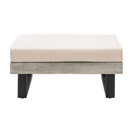 Taranto Garden Stool with Cushion – Grey
