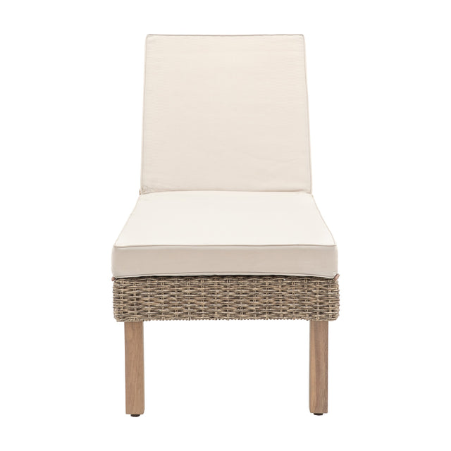Avena Rattan Sun Lounger – Natural