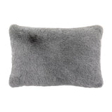 Roscose Faux Fur Cushion – Smoked Grey