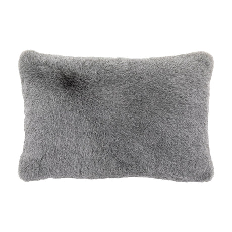 Roscose Faux Fur Cushion – Smoked Grey