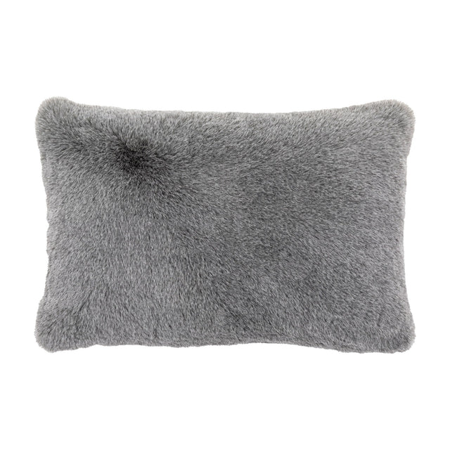 Roscose Faux Fur Cushion – Smoked Grey