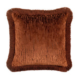 Cut Velvet Fringe Cushion