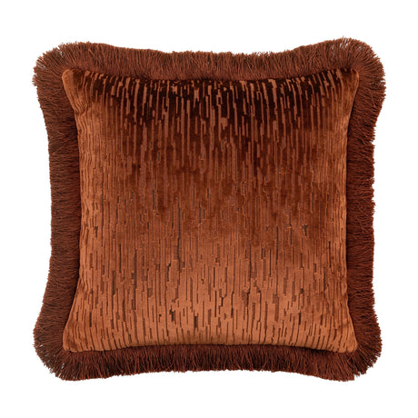 Cut Velvet Fringe Cushion