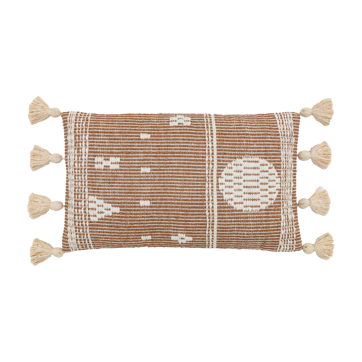 Maputo Woven Tassel Cushion – Terracotta