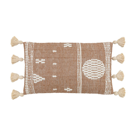 Maputo Woven Tassel Cushion – Terracotta