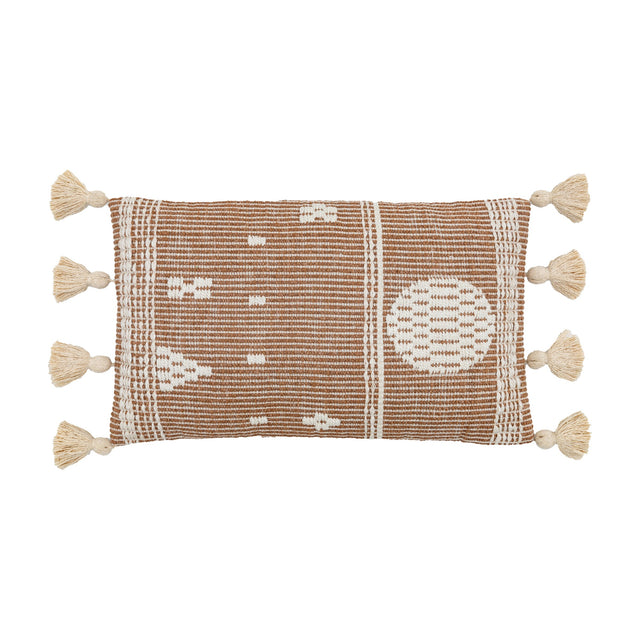 Maputo Woven Tassel Cushion – Terracotta