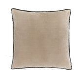 Nico Velvet Cushion with Whip Stitch Trim