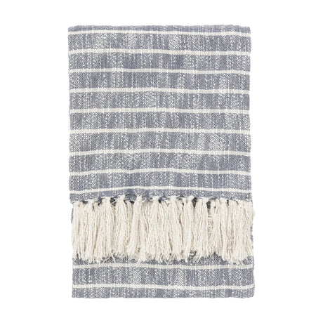 Melford Striped Throw – Ink