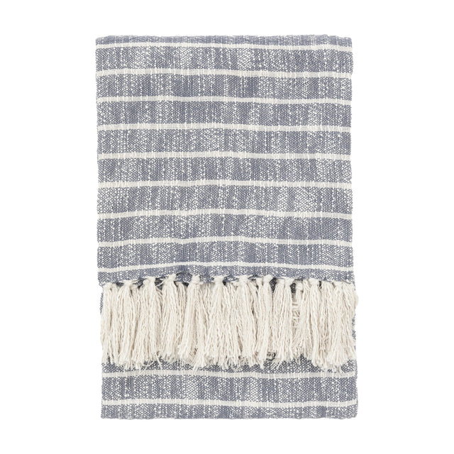 Melford Striped Throw – Ink