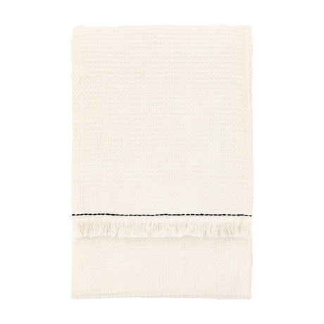 Stitched Border Waffle Throw