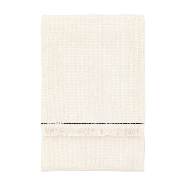 Stitched Border Waffle Throw