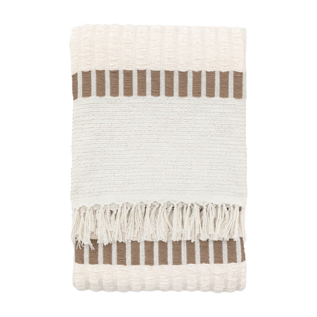 Longshaw Woven Throw – Natural