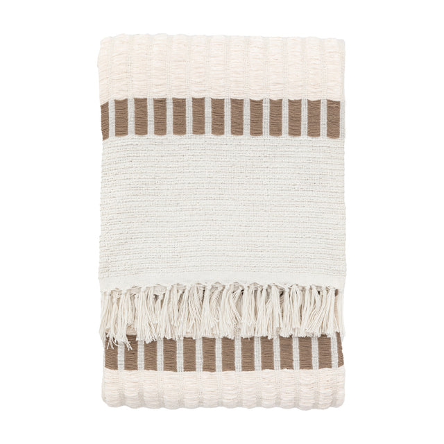 Longshaw Woven Throw – Natural