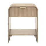 Colonna Fluted 1 Drawer Bedside Table – Natural