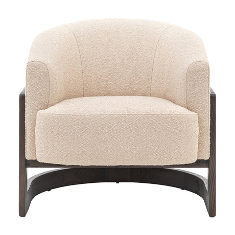 Cercola Bouclé Armchair – Cream