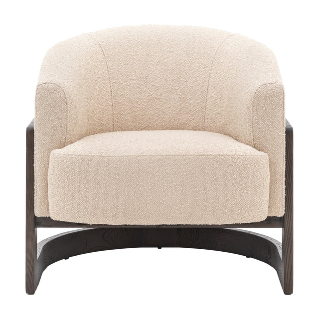 Cercola Bouclé Armchair – Cream