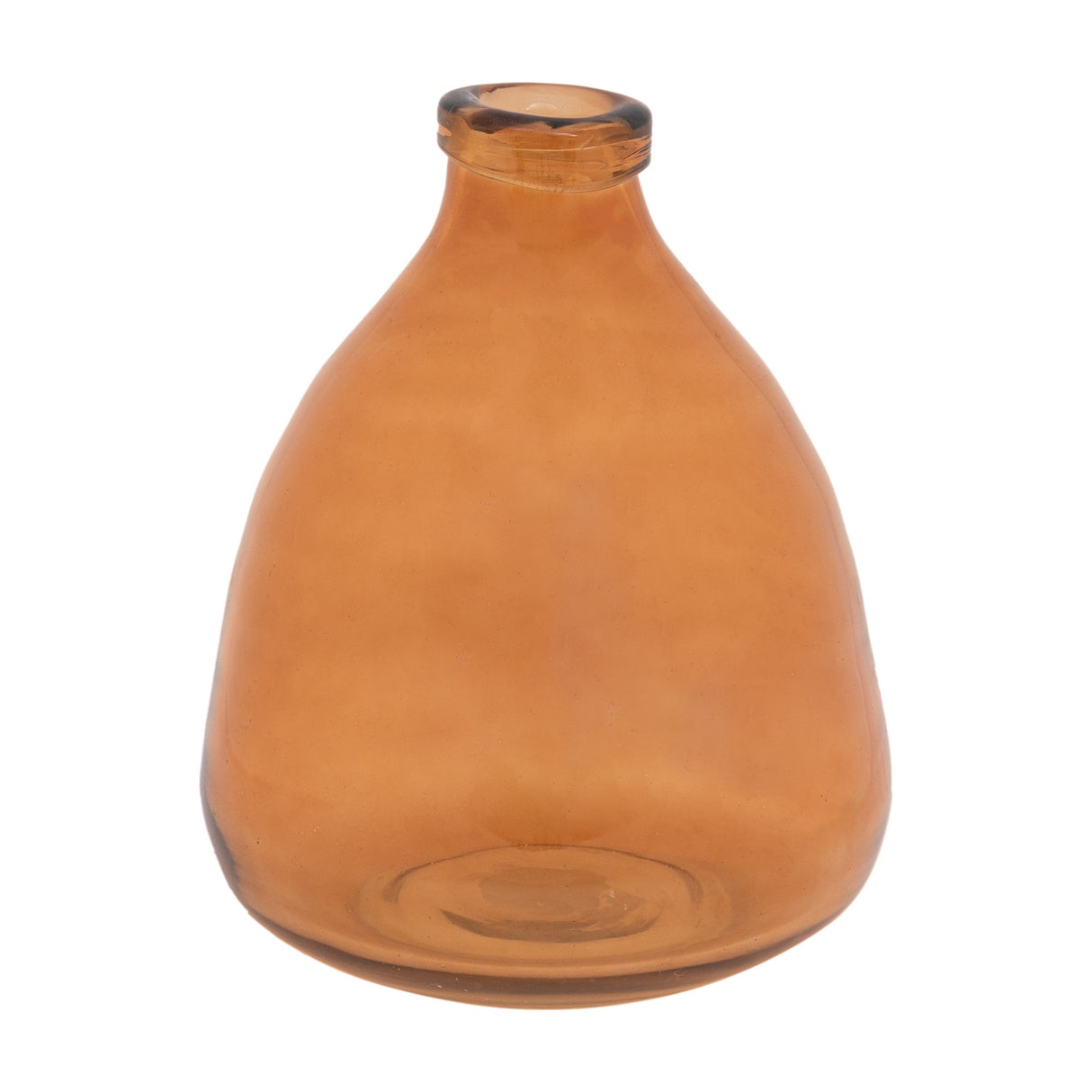 Soria Handblown Glass Vase – Amber