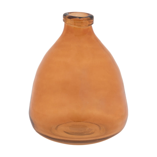 Soria Handblown Glass Vase – Amber