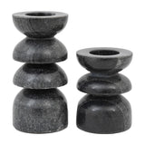 Azuaga Marble Candlestick Set of 2