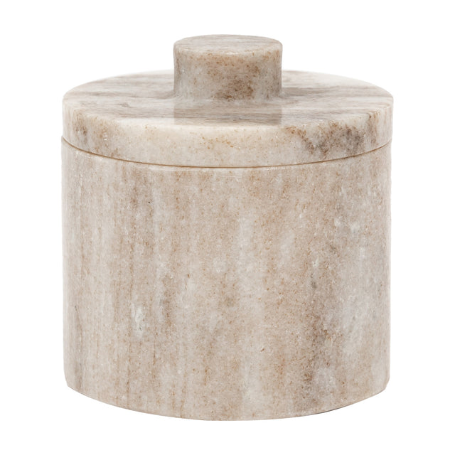 Tarragona Marble Storage Jar with Lid – Beige