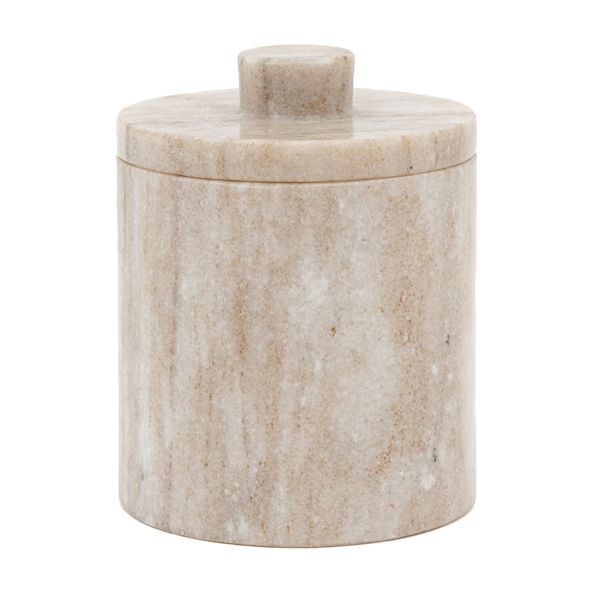Tarragona Marble Storage Jar with Lid – Beige