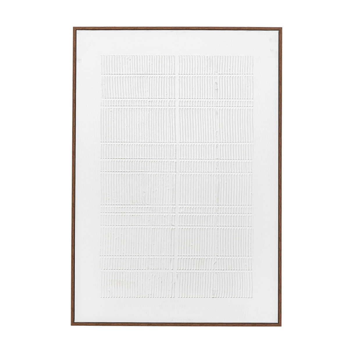 Echo Textured Framed Canvas – White