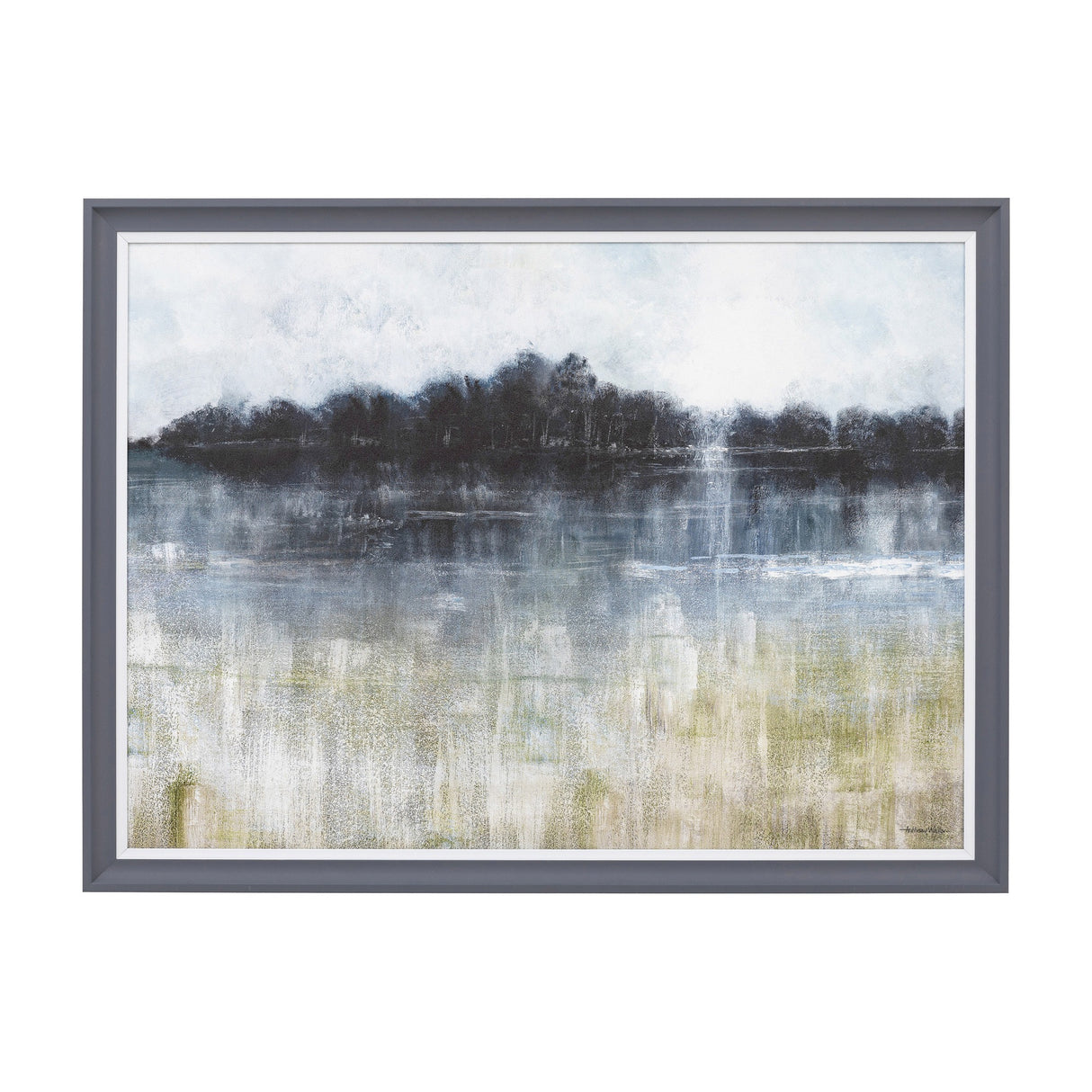 Adrift Framed Art – Blue
