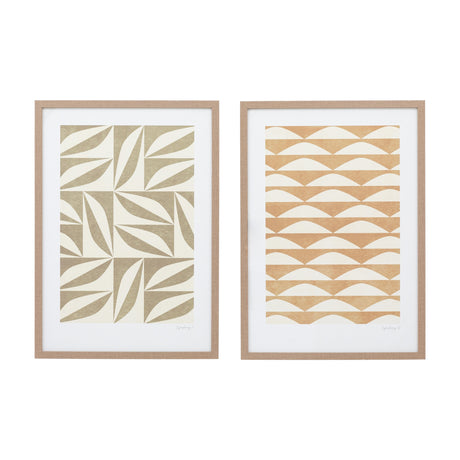 Symphony Framed Abstract Geometric Art Set of 3