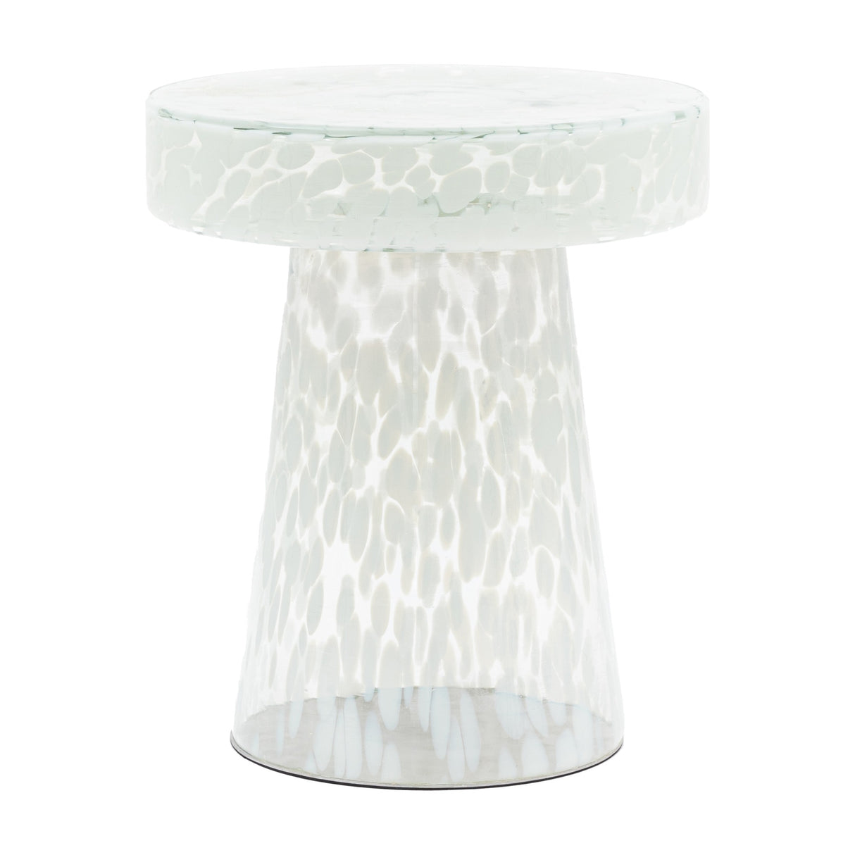 Murano Mouth-Blown Glass Side Table