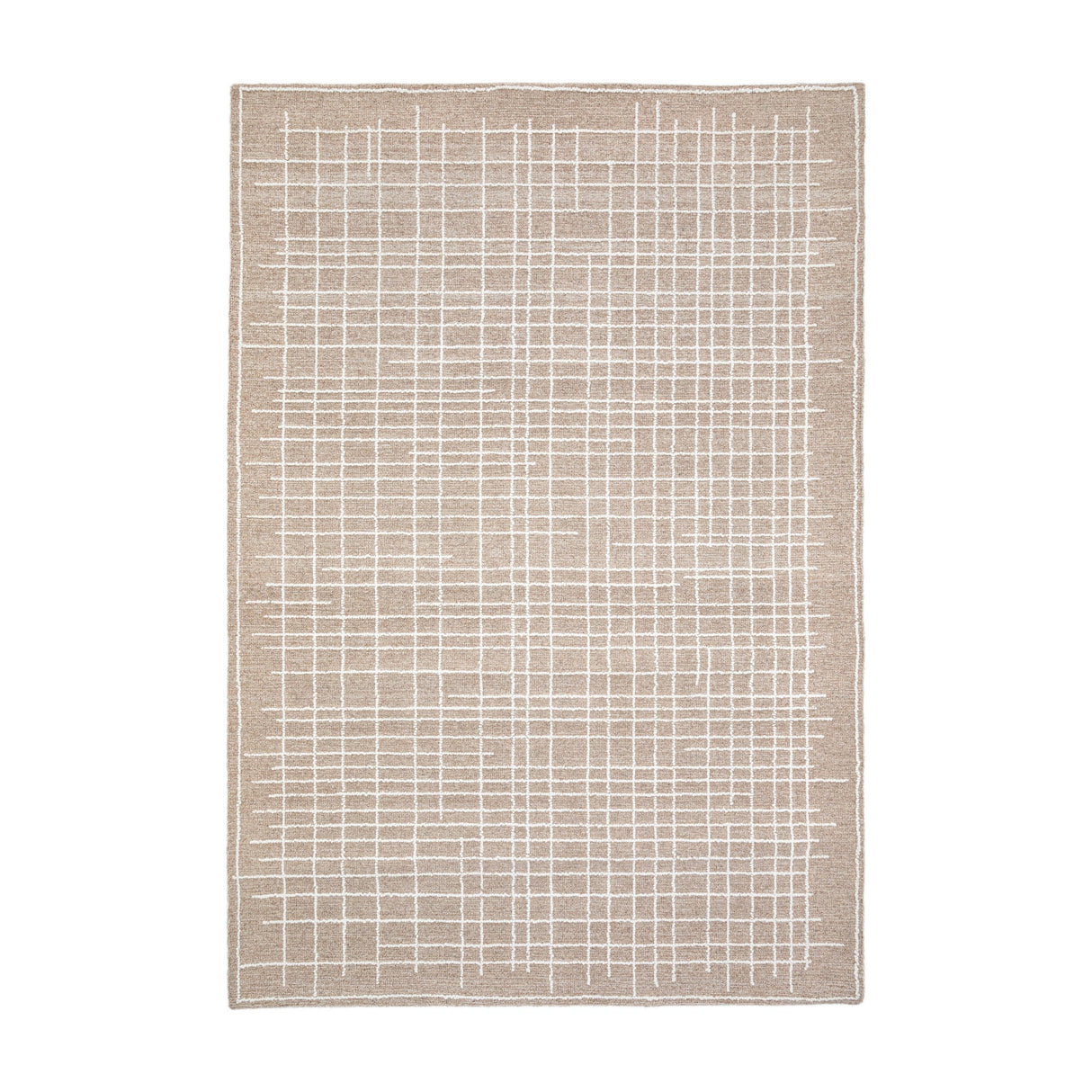 Elmira Tufted Linear Rug – Beige