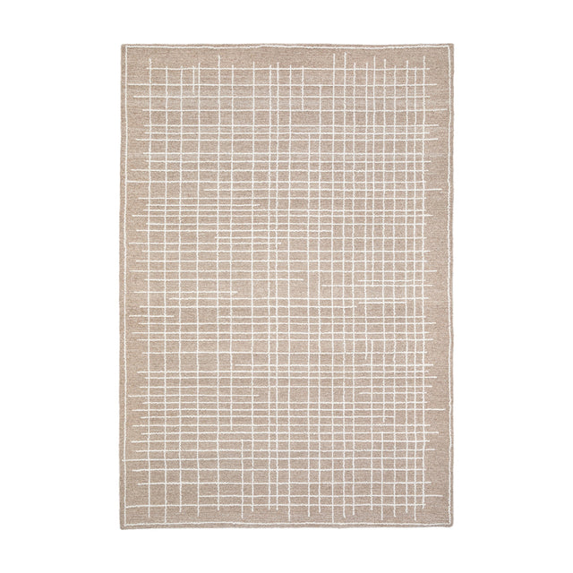 Elmira Tufted Linear Rug – Beige
