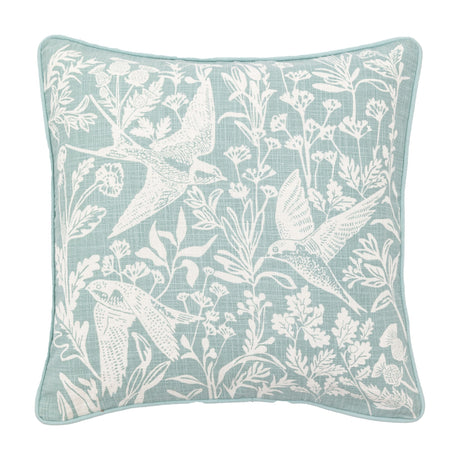 Rosley Birds Cushion – Duck Egg