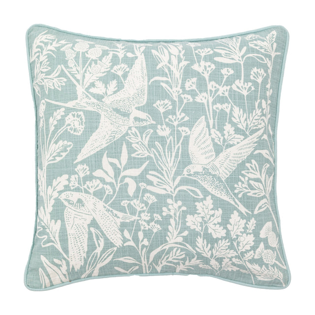 Rosley Birds Cushion – Duck Egg