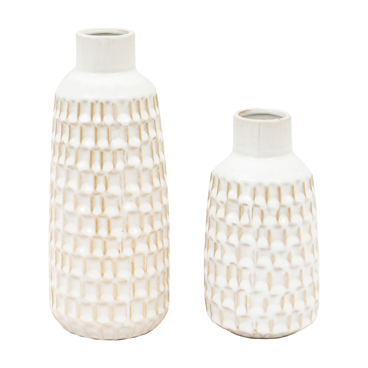 Reno Textured Ceramic Vases Set of 2